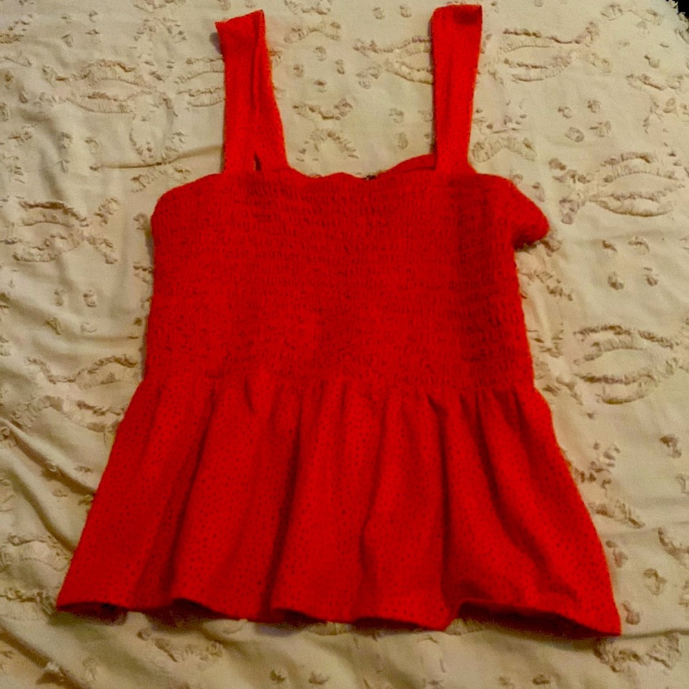red tank top